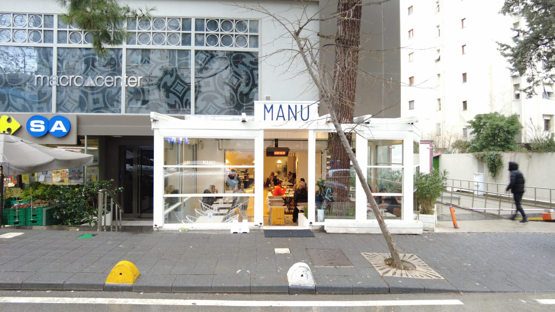 Manu Cafe Ofis Bölme – Pergola – Giyotin Cam Sistemleri Projemiz